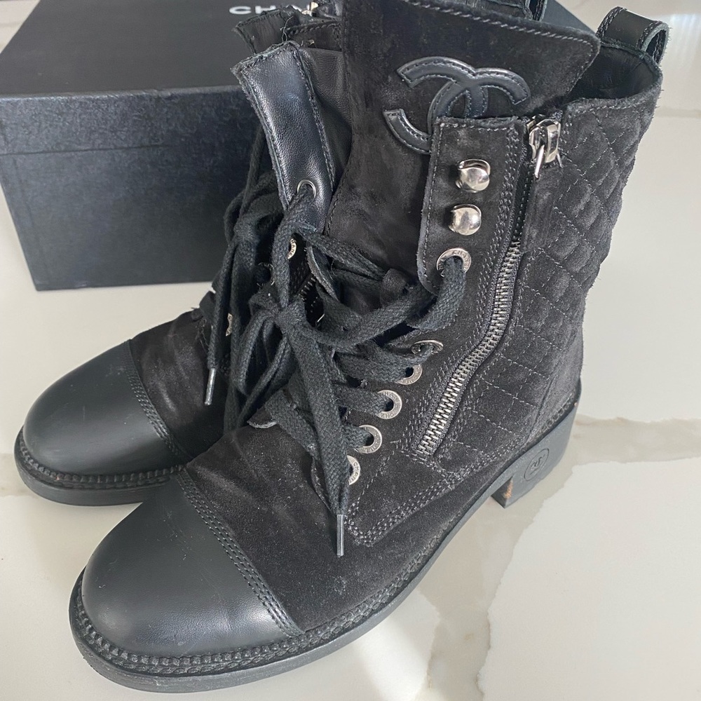Chanel Combat Boots (size 7)